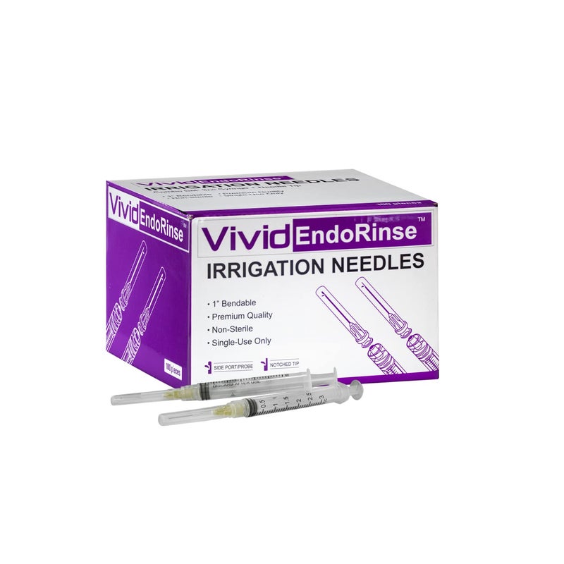 Pearson 3cc Luer Lock Irrigation Combo Dental Dispensing Bendable Tip, (Box of 100) - Vivid EndoRinse (27 Gauge) - Image 2